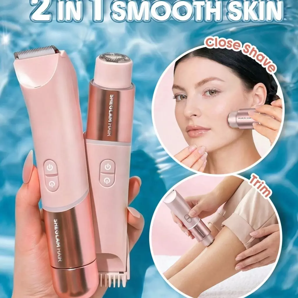 شیور بیکینی دو سر شیگلم Sheglam مدل Smooth Moves با چراغ LED